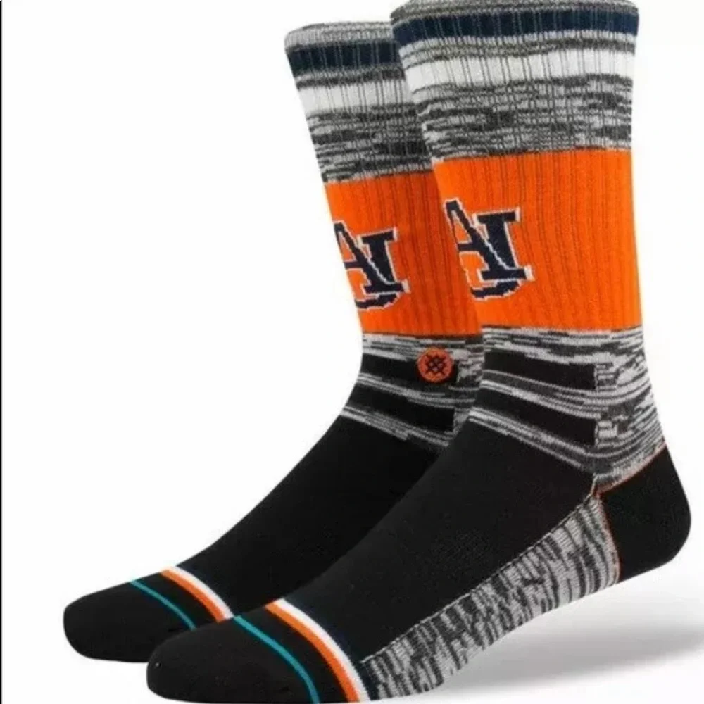 NWT Stance Auburn University Tigers AU Socks Orange Men’s Large (9-12)